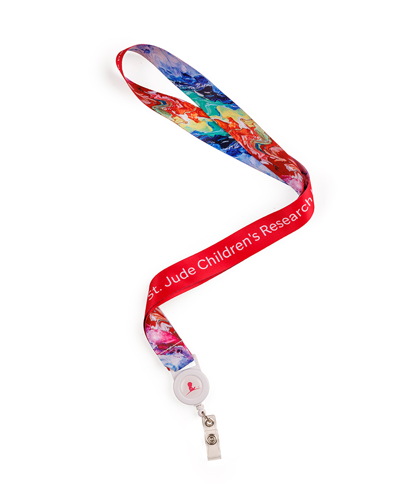 Primary image Patient Art Paint Swirls Lanyard - Victoria